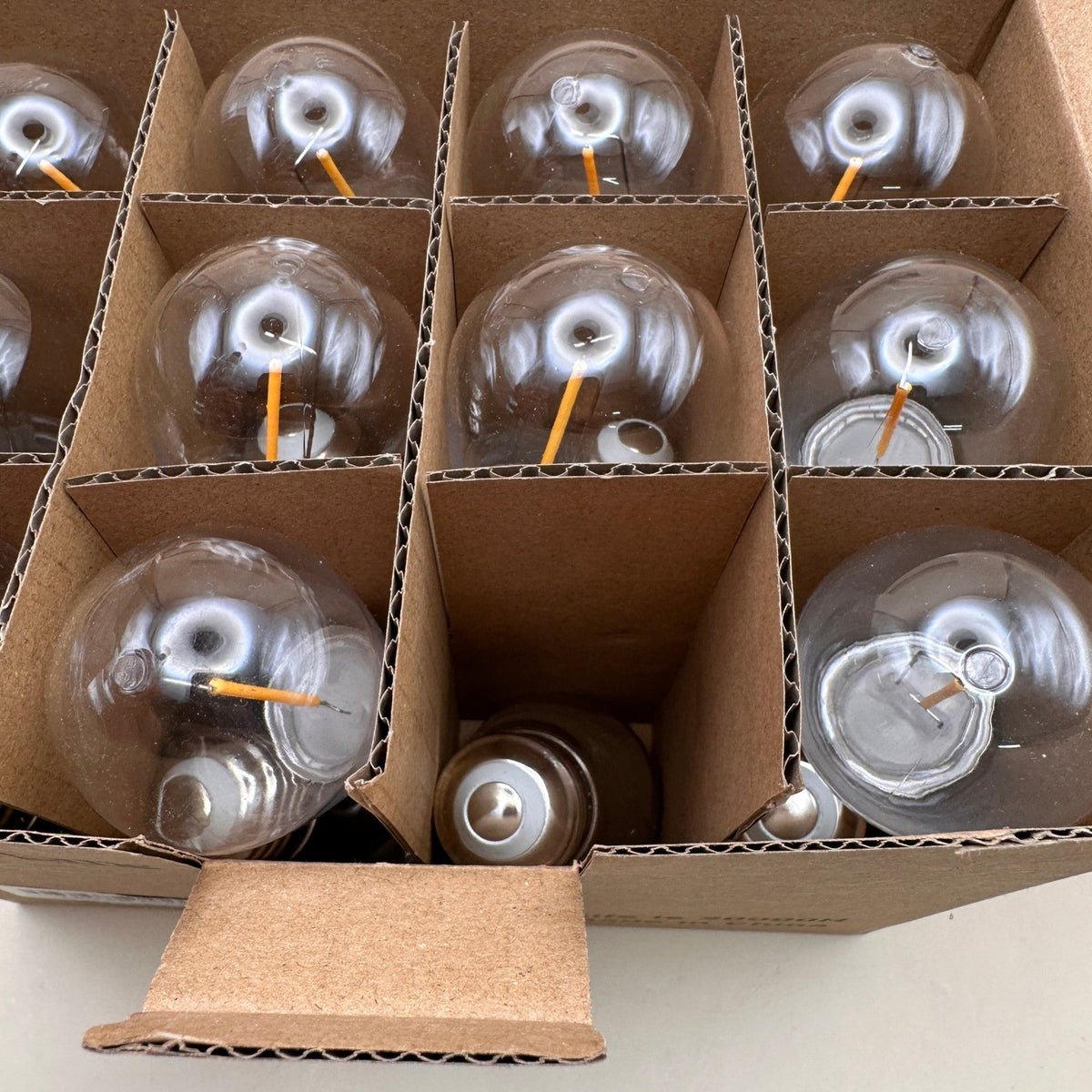 Pack of 24 GvvooHome LED S14 Replacement Light Bulbs E26 2200K Warm White, Wate