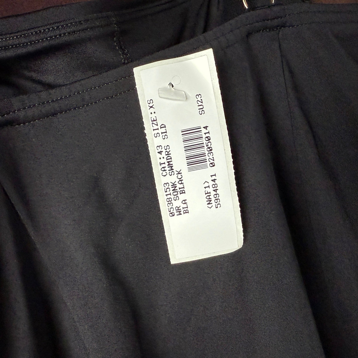 Lands' End Women's 1X Square Neck Black Swim Dress Chlorine Resistant