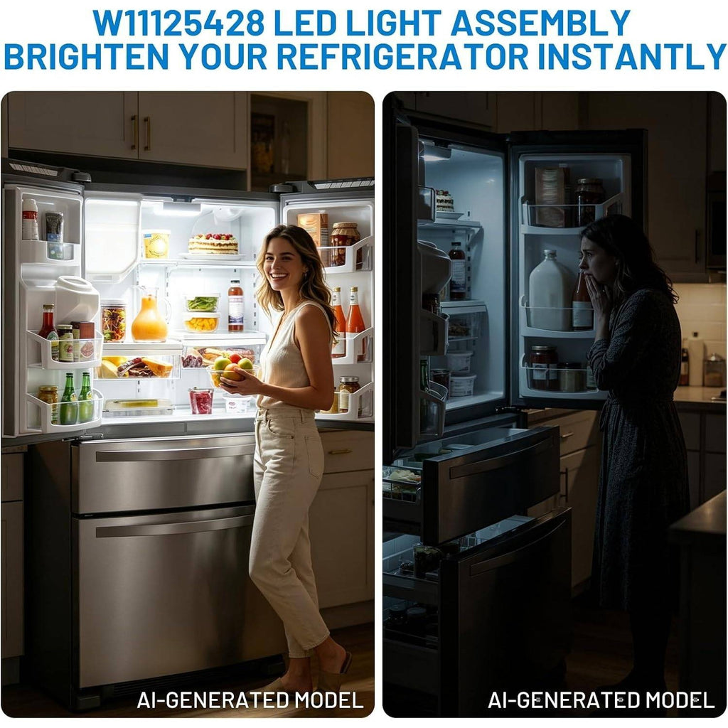 WRX735SDBM03 WRX735SDBM00 Refrigerator LED Light Assembly W11125428