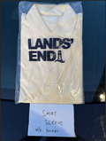 Lands' End Men's M-2XL/T Supima Polo Shirt Short Sleeve Golden Candle Light Regu