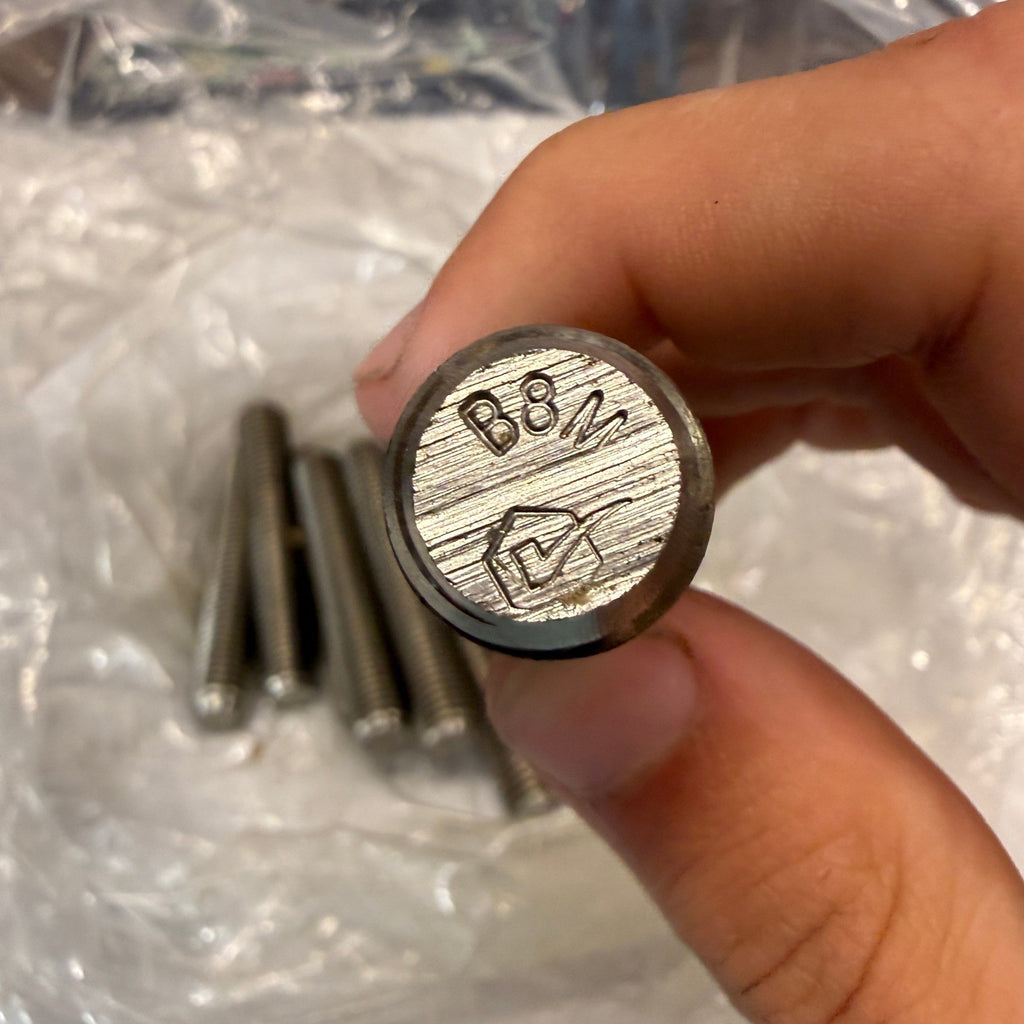 Pack of 13 Perine-Danforth 5/8-11 x 3-3/4 A193 B8M Stud 316 Stainless Steel