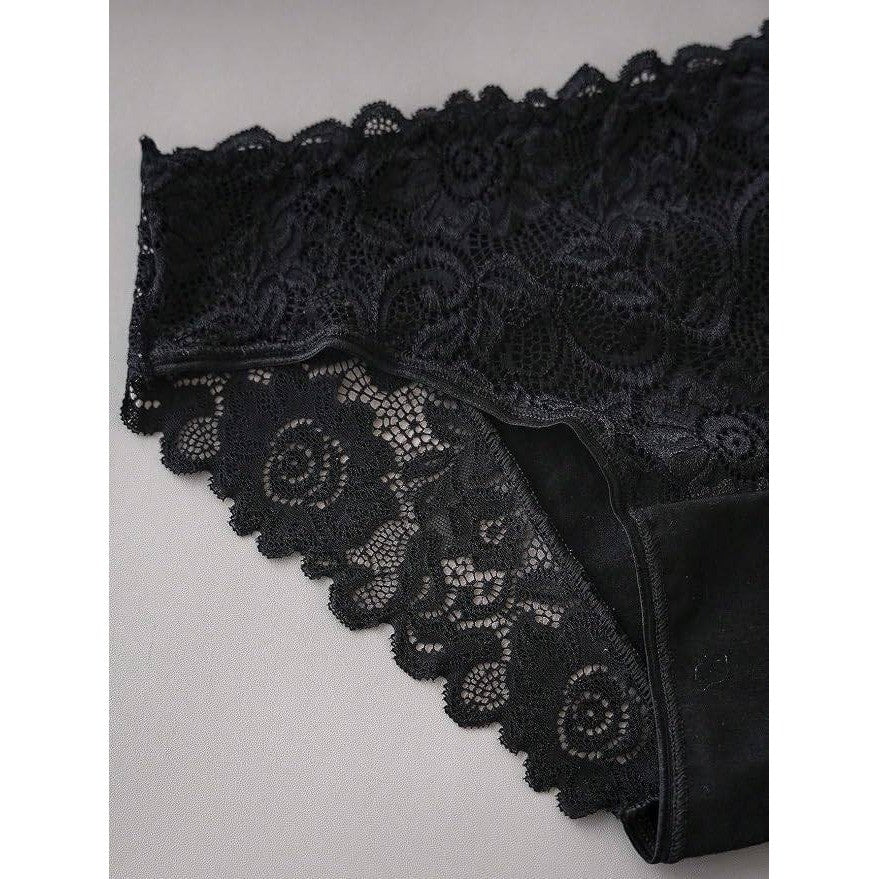 MSRP $19 everyjoys 5-Pack Women's L Sexy Underwear Lace Panties Bikini Hipster