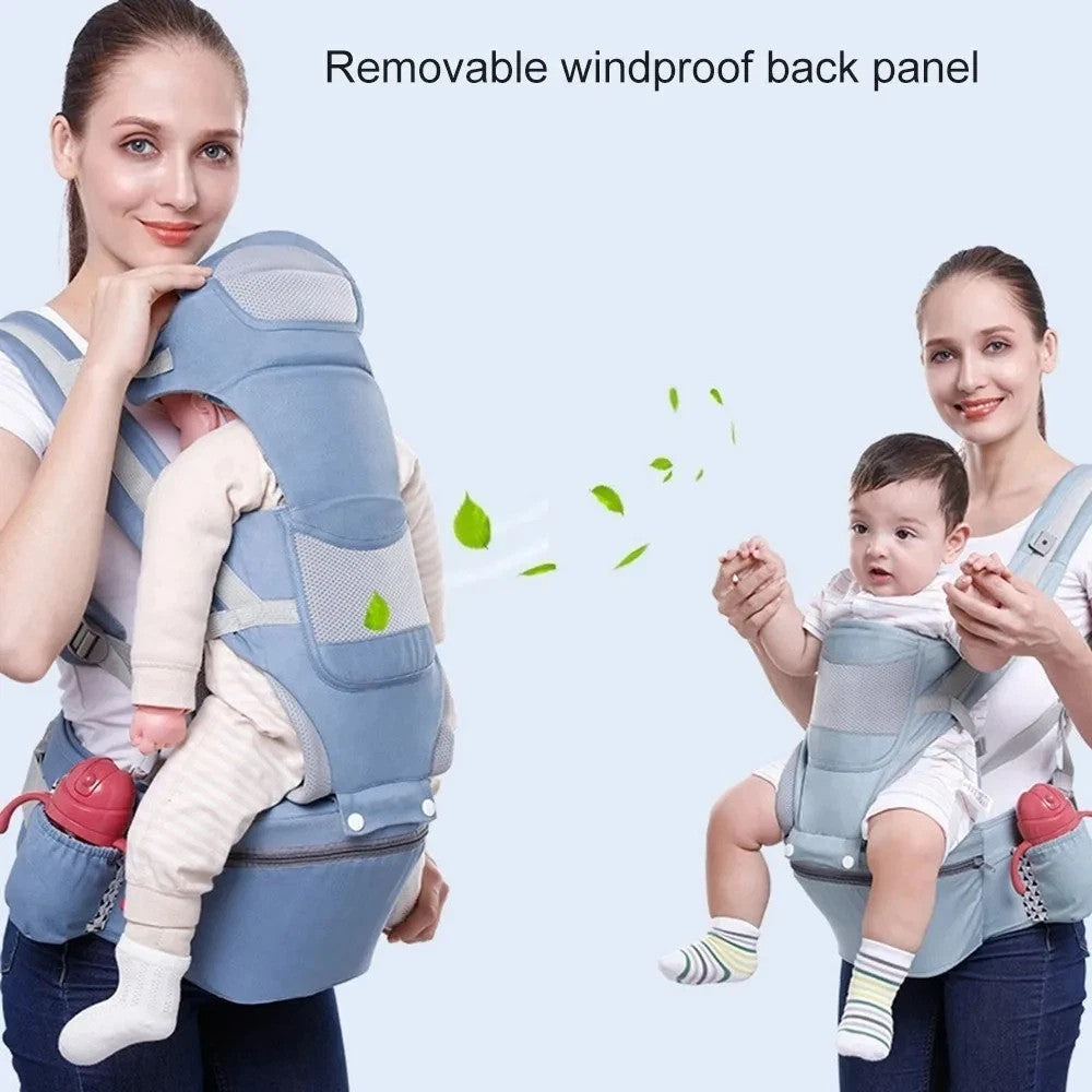 Qinhu Ergonomic Newborn Baby Carrier Backpack Hipseat Sling Wrap Front-Facing