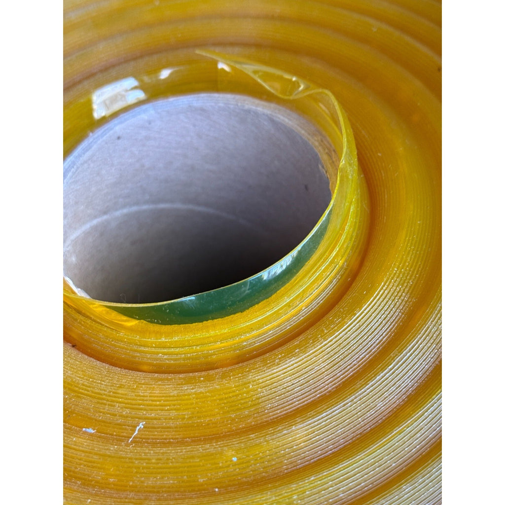 30 Mil Yellow Clear PVC Vinyl Film Roll 48" x 100 Yds Flexible Plastic Sheet