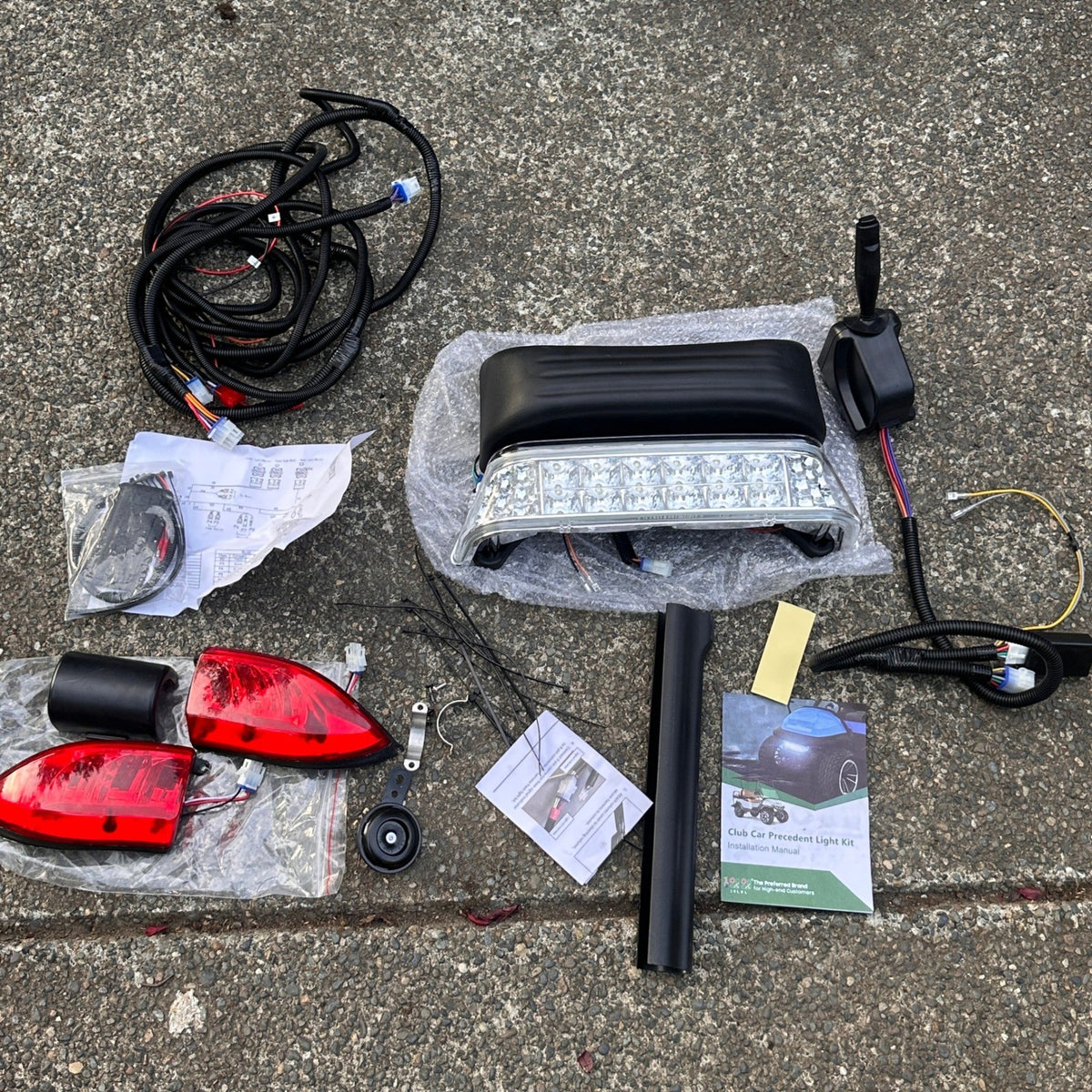 10L0L Deluxe Golf Cart Light Kit for Club Car Precedent 2004-2019 MISSING S