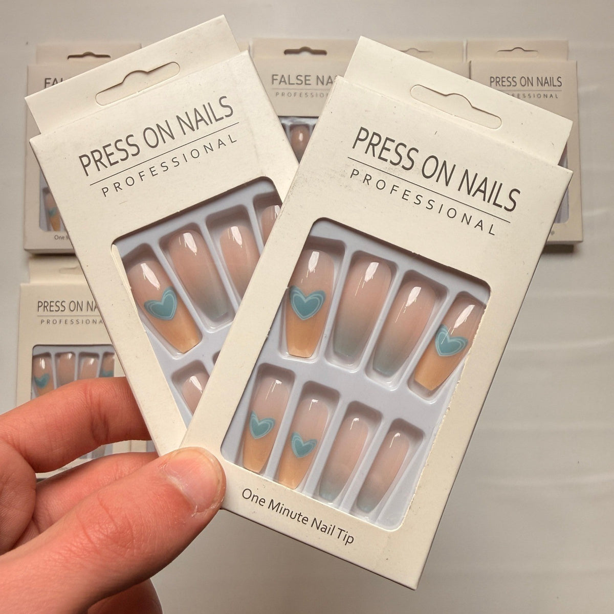 Lot of 10 Pack of 24 New False Press On Nails Assorted Designs and Colors №N50
