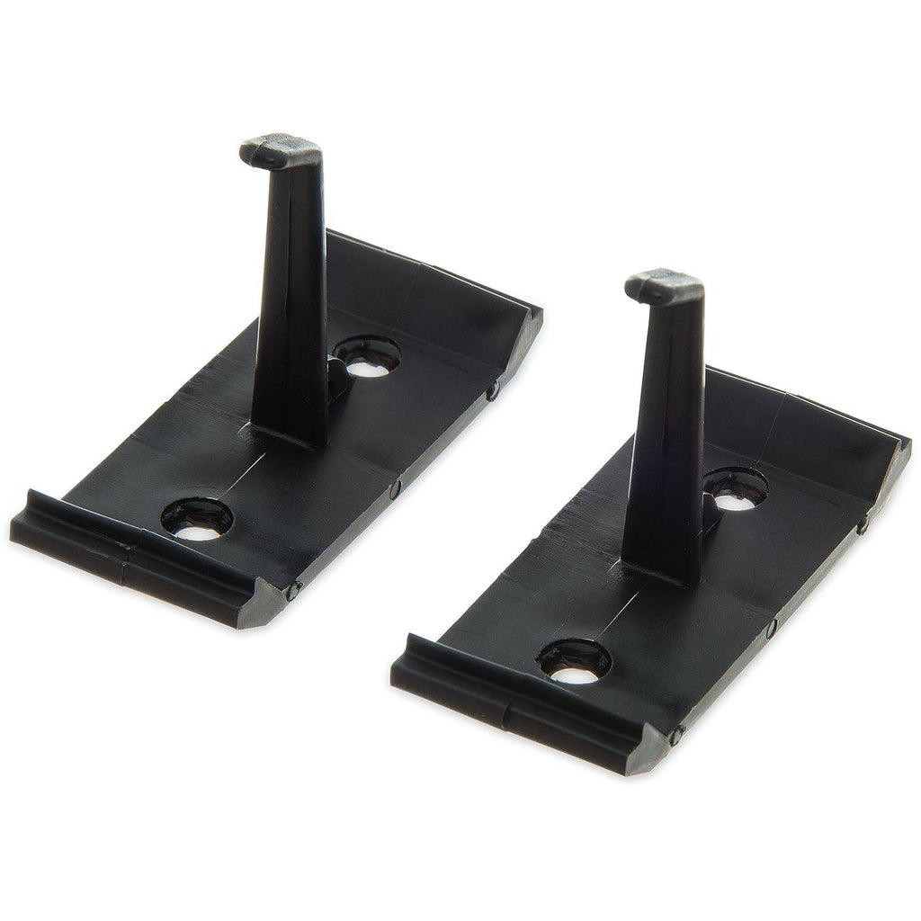 Set of 12 Carlisle 4073300 Roll 'N Grip Plastic Broom Holder Wall Mount, 1.75"