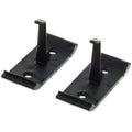 Set of 12 Carlisle 4073300 Roll 'N Grip Plastic Broom Holder Wall Mount, 1.75"