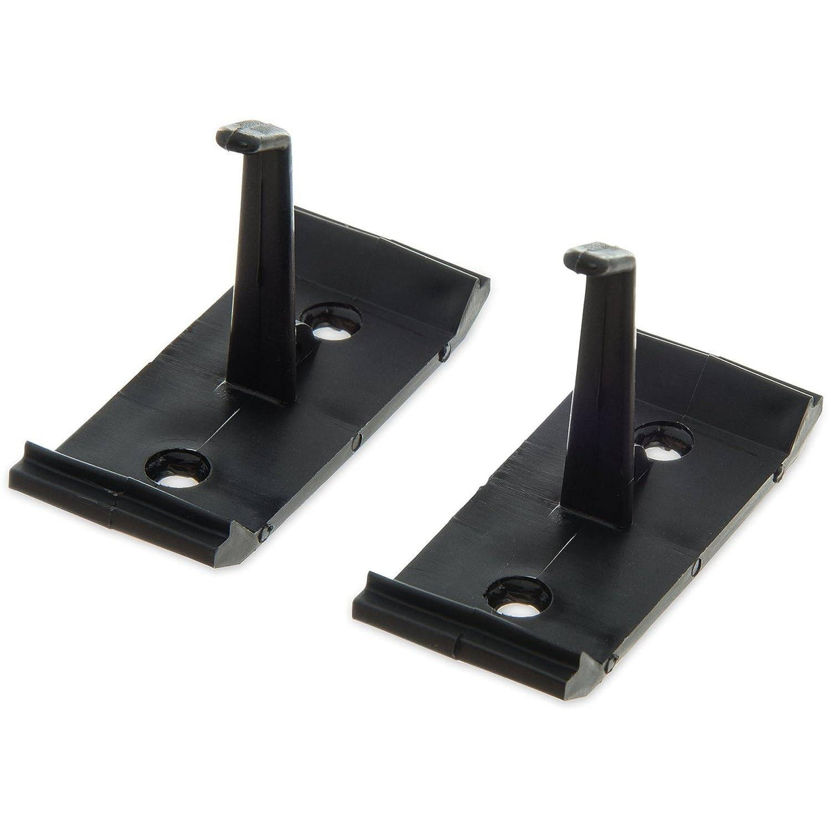 Set of 12 Carlisle 4073300 Roll 'N Grip Plastic Broom Holder Wall Mount, 1.75"