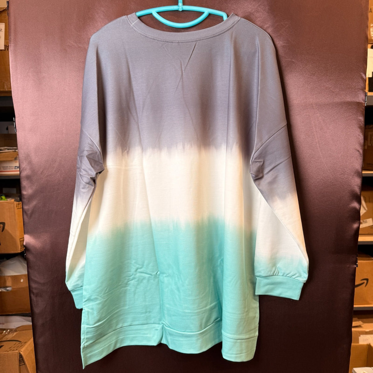 DOLNINE Women's Plus-Size 14W-28W Sweatshirts Casual Tops Side Slit Pullovers Sh
