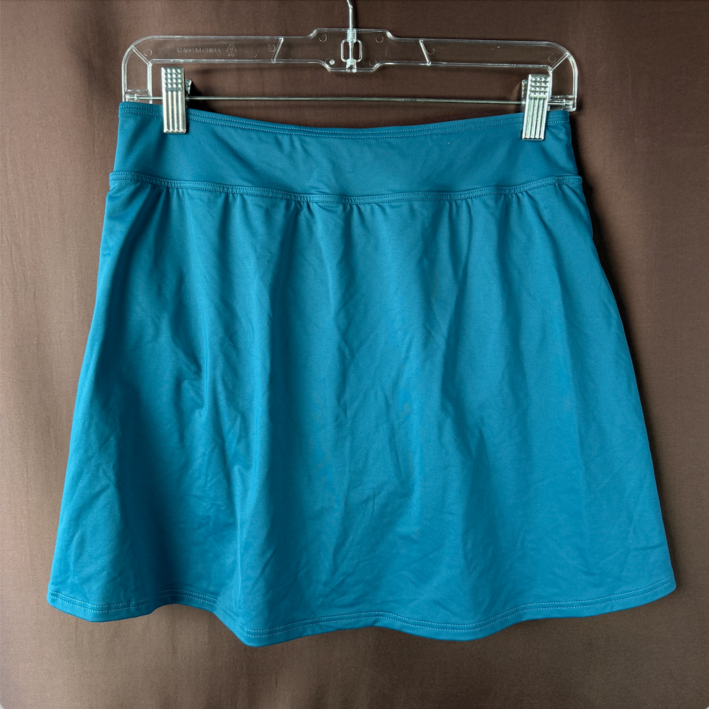 Lands' End Women's 4, 4 LONG UPF 50 Baltic Teal Swim Skirt Swim Bottoms