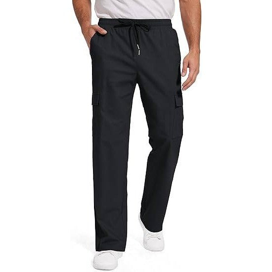 MSRP $39 Tallemon Men's 32" M Black Casual Cargo Pants Hiking Workout Joggers