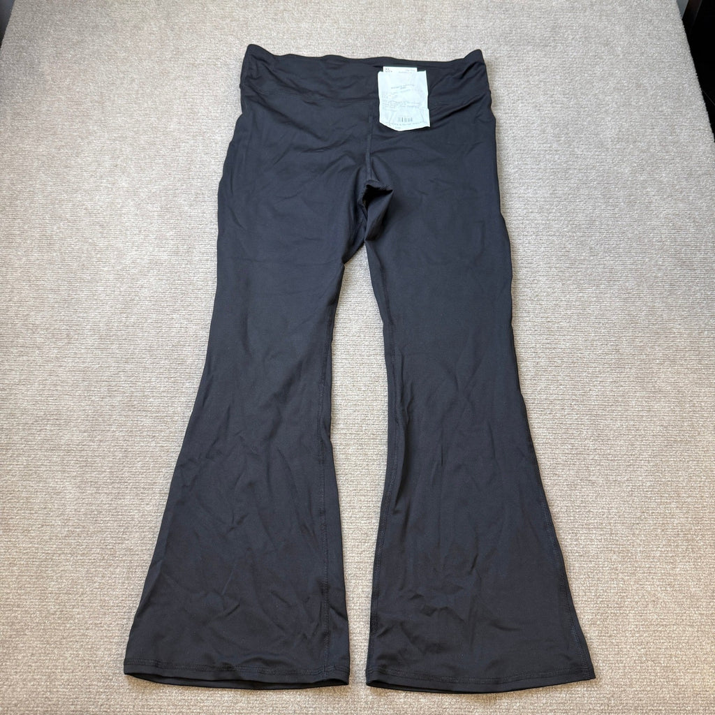 MSRP $28 Xersion Kid Girls XL 18.5 Plus Black Flare Full Length Leggings High