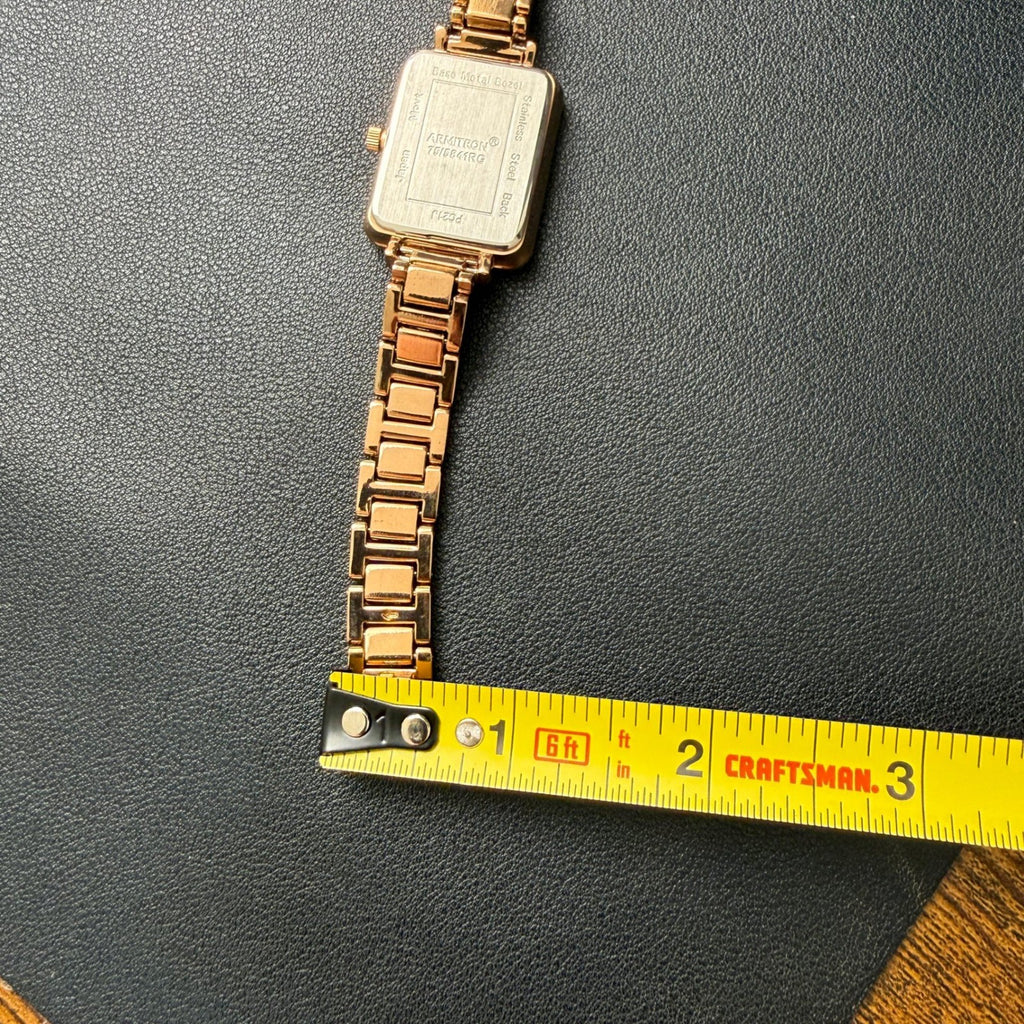 Armitron 75/5841RG Women's Crystal Accented Rose Gold Bracelet Watch New Batter