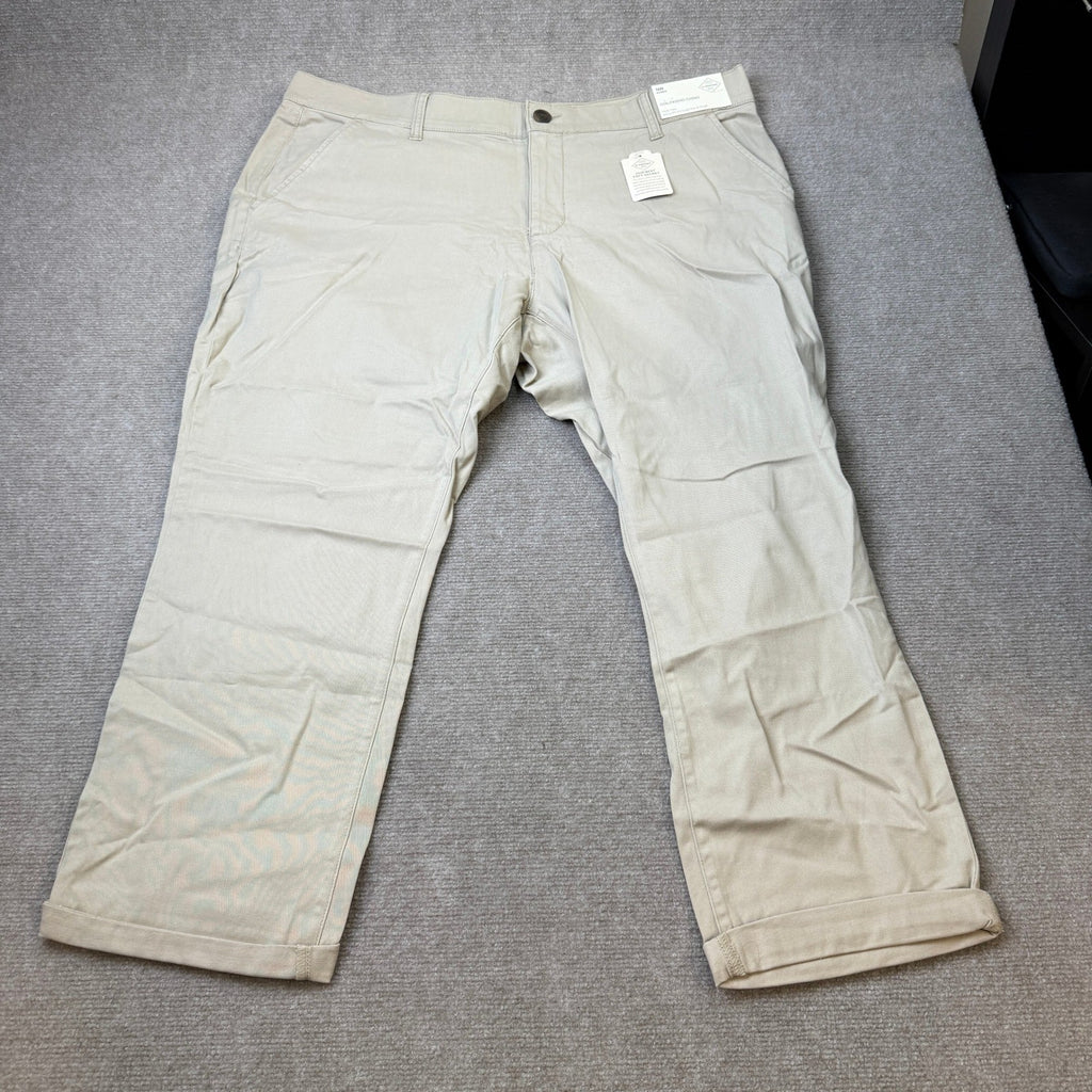 MSRP $50 St. John's Bay Women's 16W Biscotti Relaxed Fit Girlfriend Chino Pants