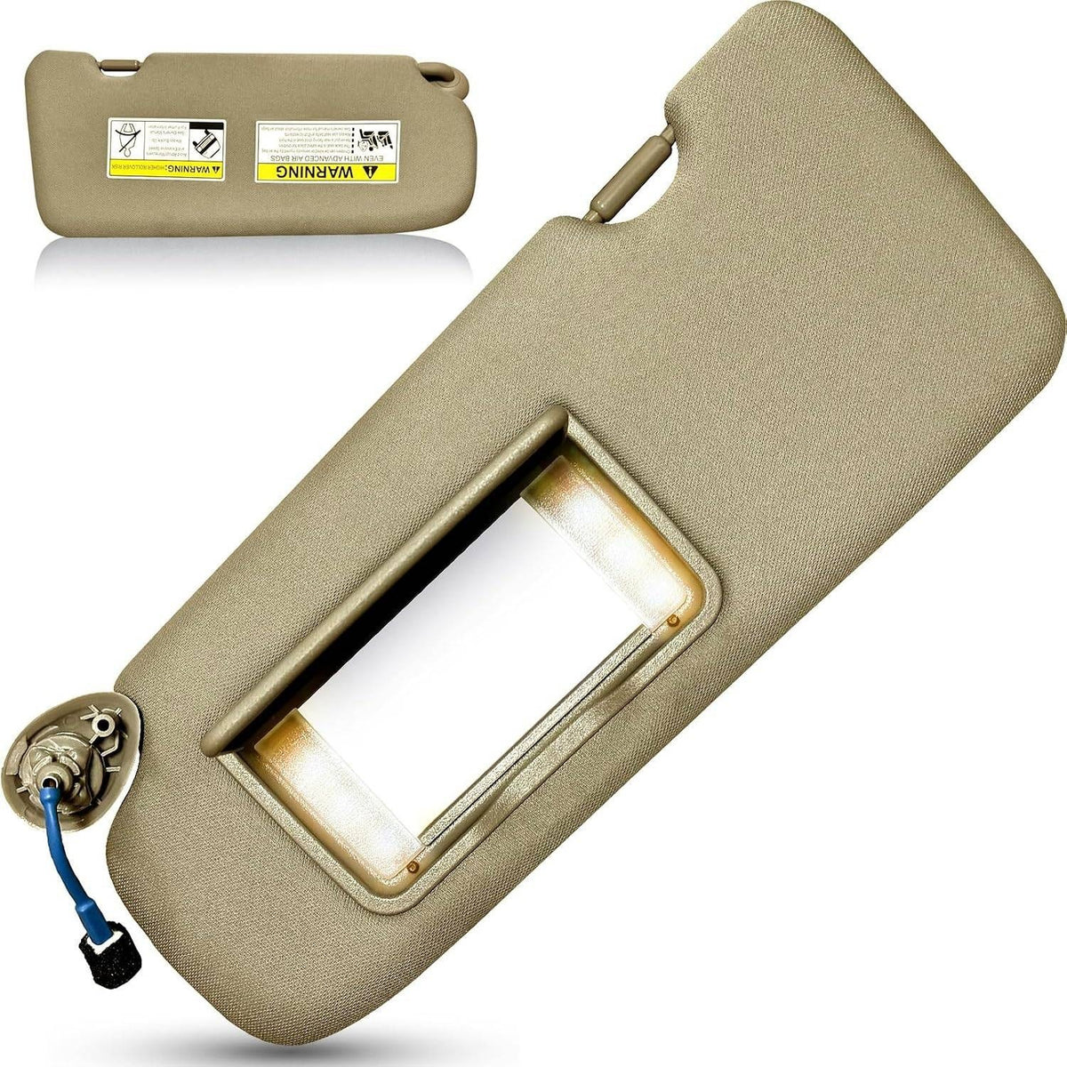 Left Driver Side Sun Visor, Beige for Honda CRV 2017-2022 Replace 83280-TLY-H11