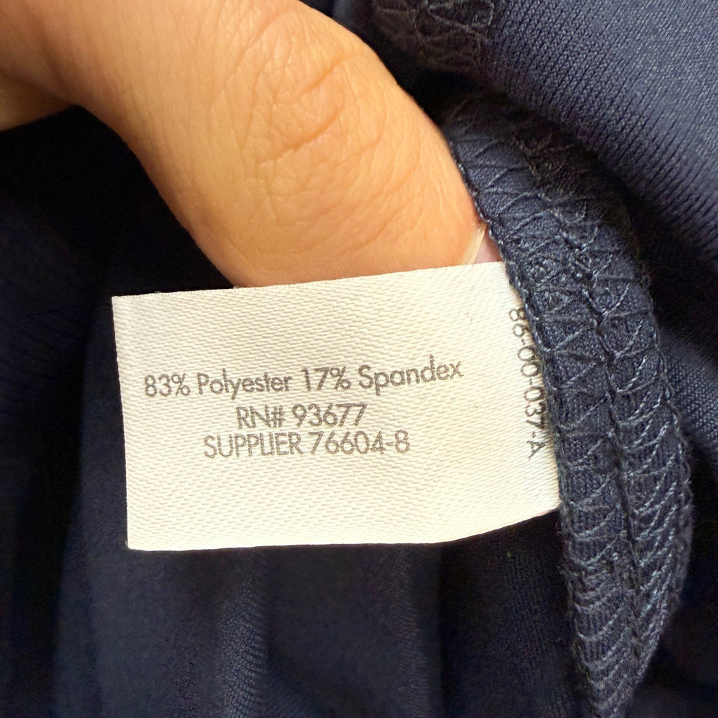 MSRP $48 Stylus Womens M Navy Platoon Tapered High Rise Pull-On Pants