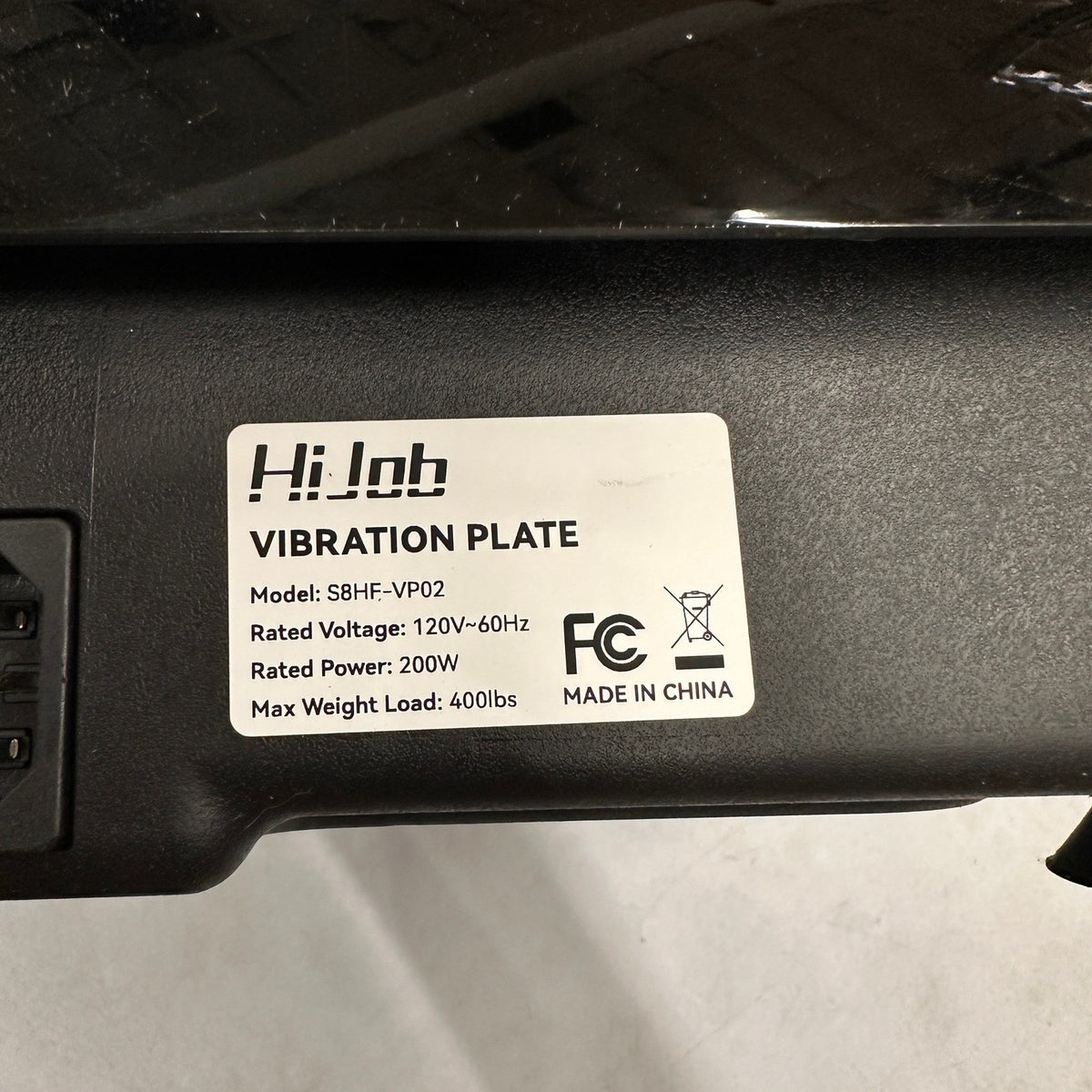 HiJob S8HF-VP02 Vibration Plate Exercise Machine for Full Body Fitness w/ Re