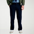 MSRP $80 Haggar HC80059 Life Khaki Men's 32x32 Dark Navy Slim Fit Chino Pants
