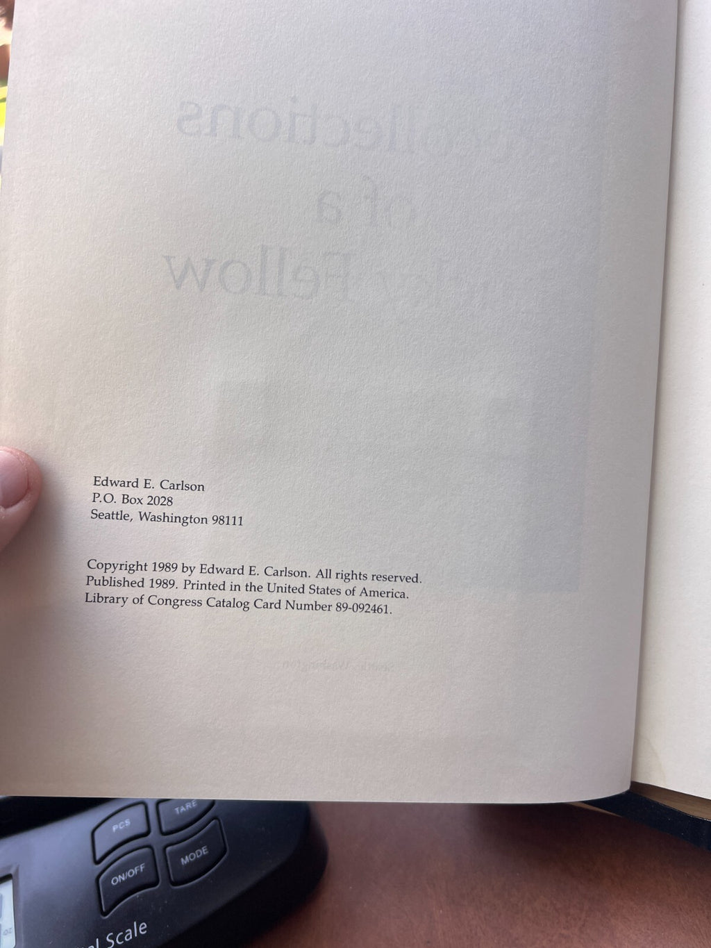 Recollections of a Lucky Fellow by Edward E. Carlson 1989 HC