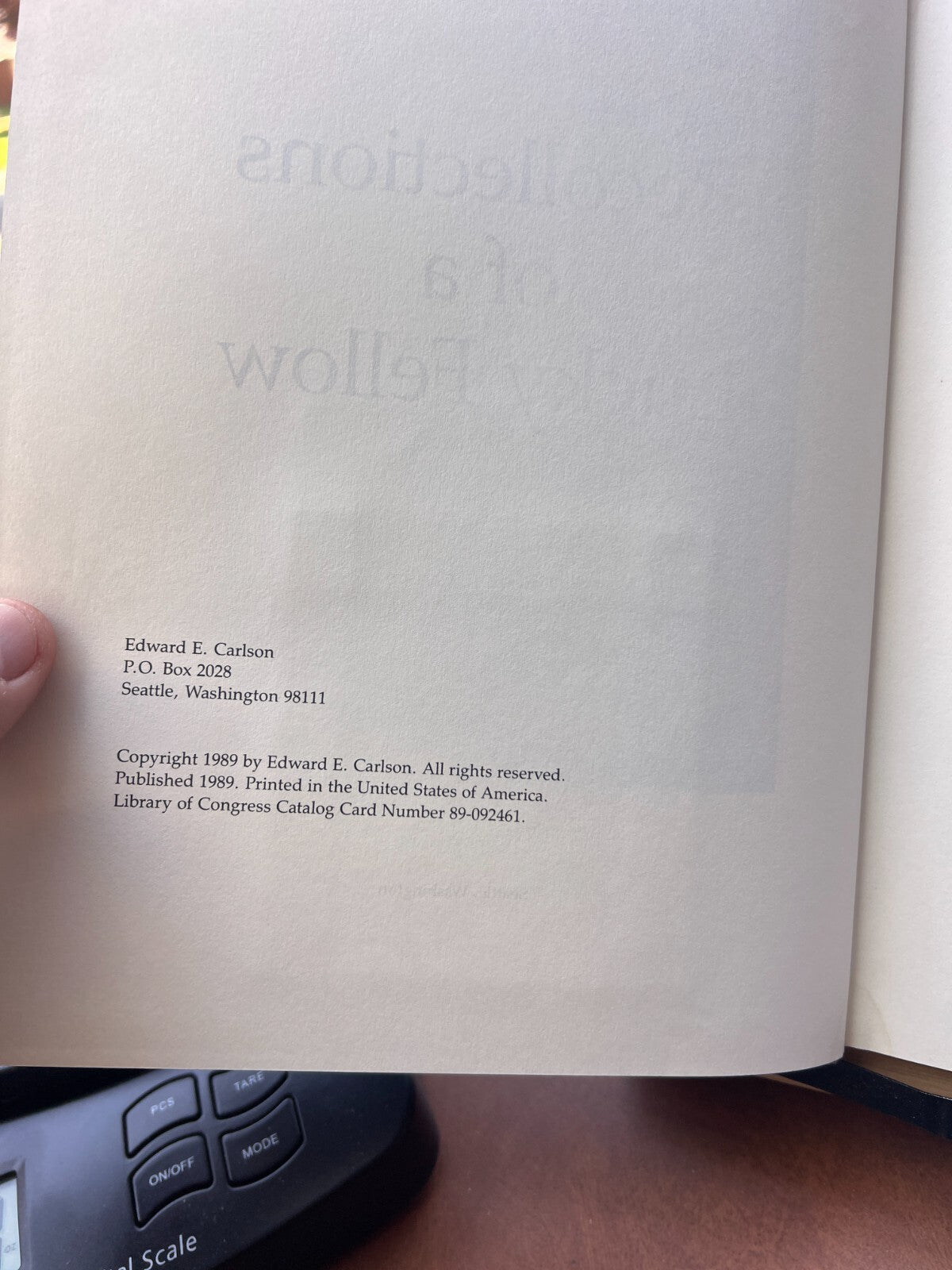 Recollections of a Lucky Fellow by Edward E. Carlson 1989 HC