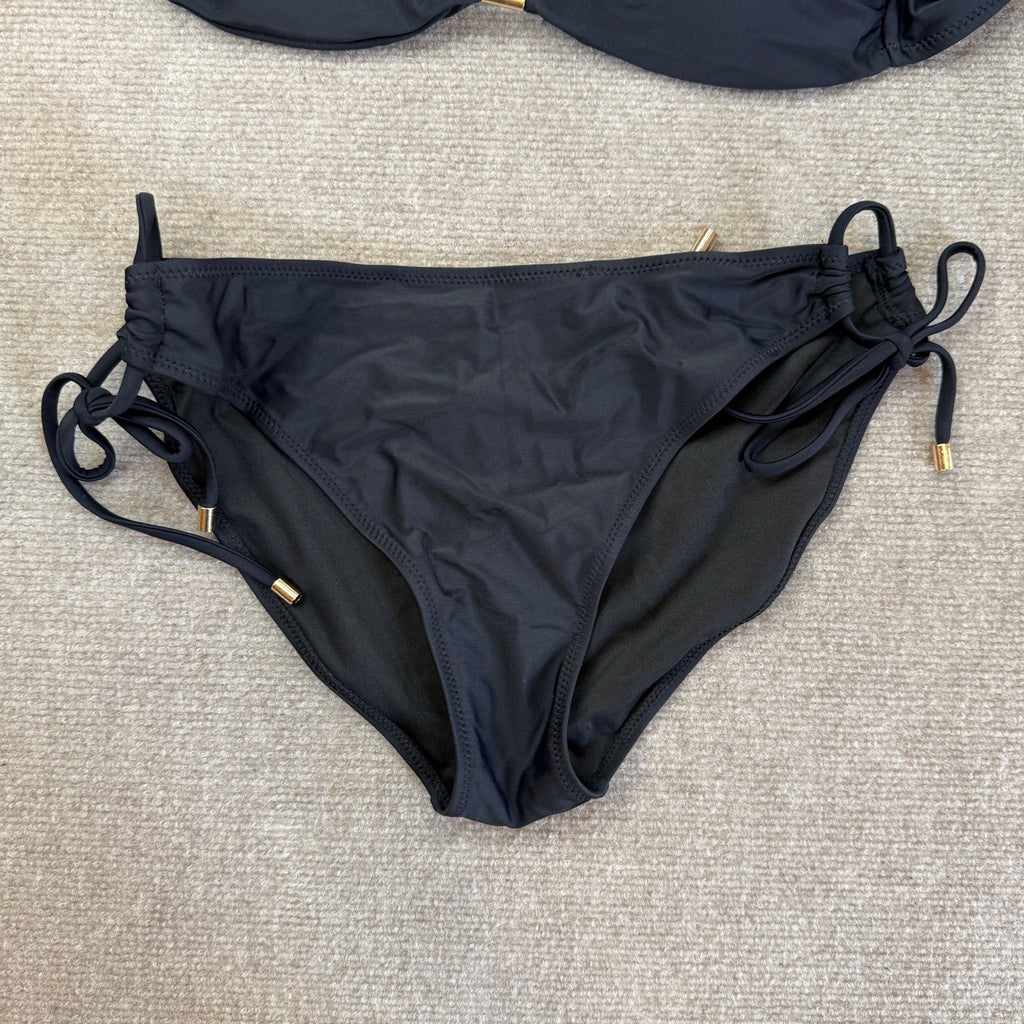 MSRP $32 BMJL Women's L Black Bikini Set Sexy Two Piece Halter Swimsuit