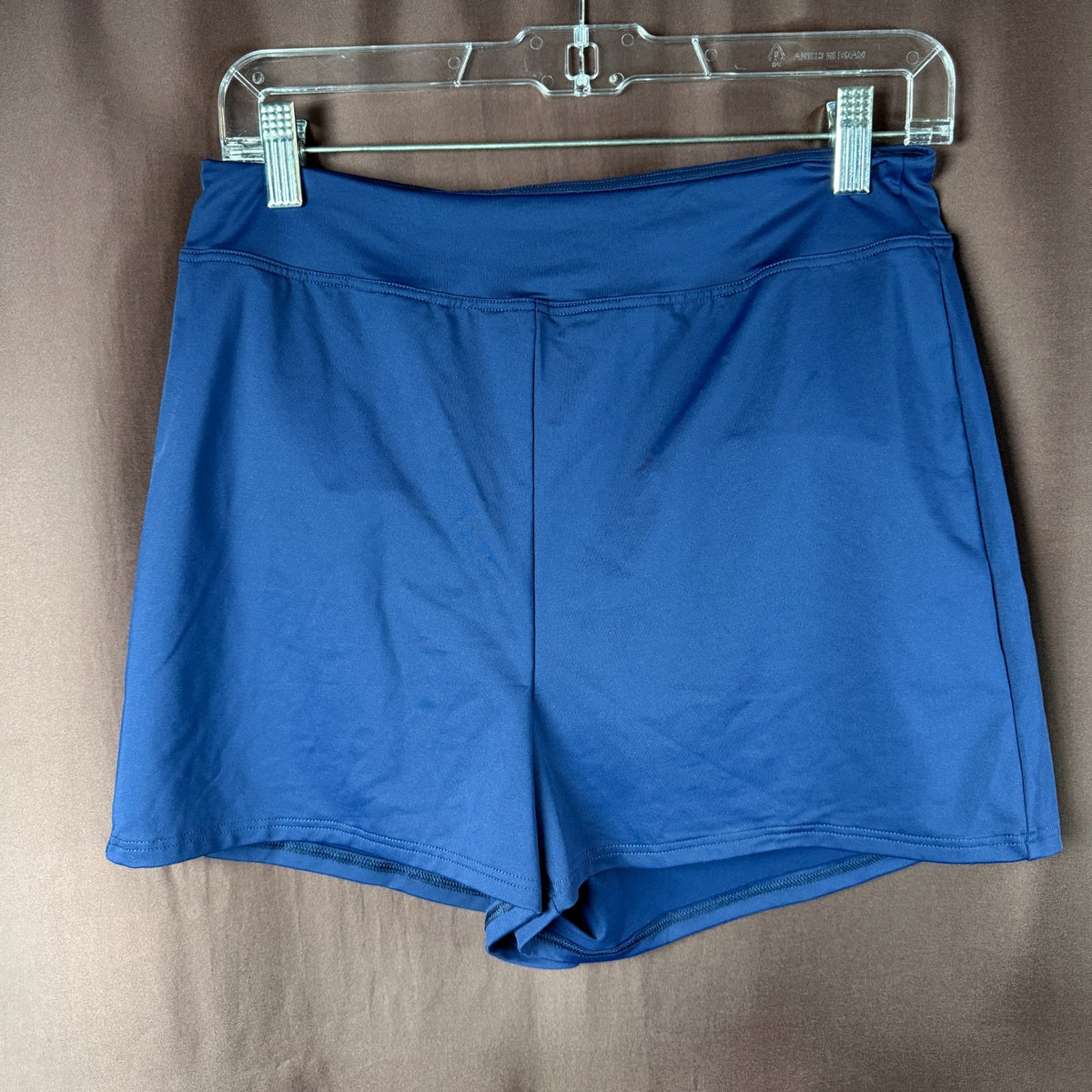 Lands' End Women's 4 LONG Deep Sea Navy 3" Smoothing Swim Shorts With Panty