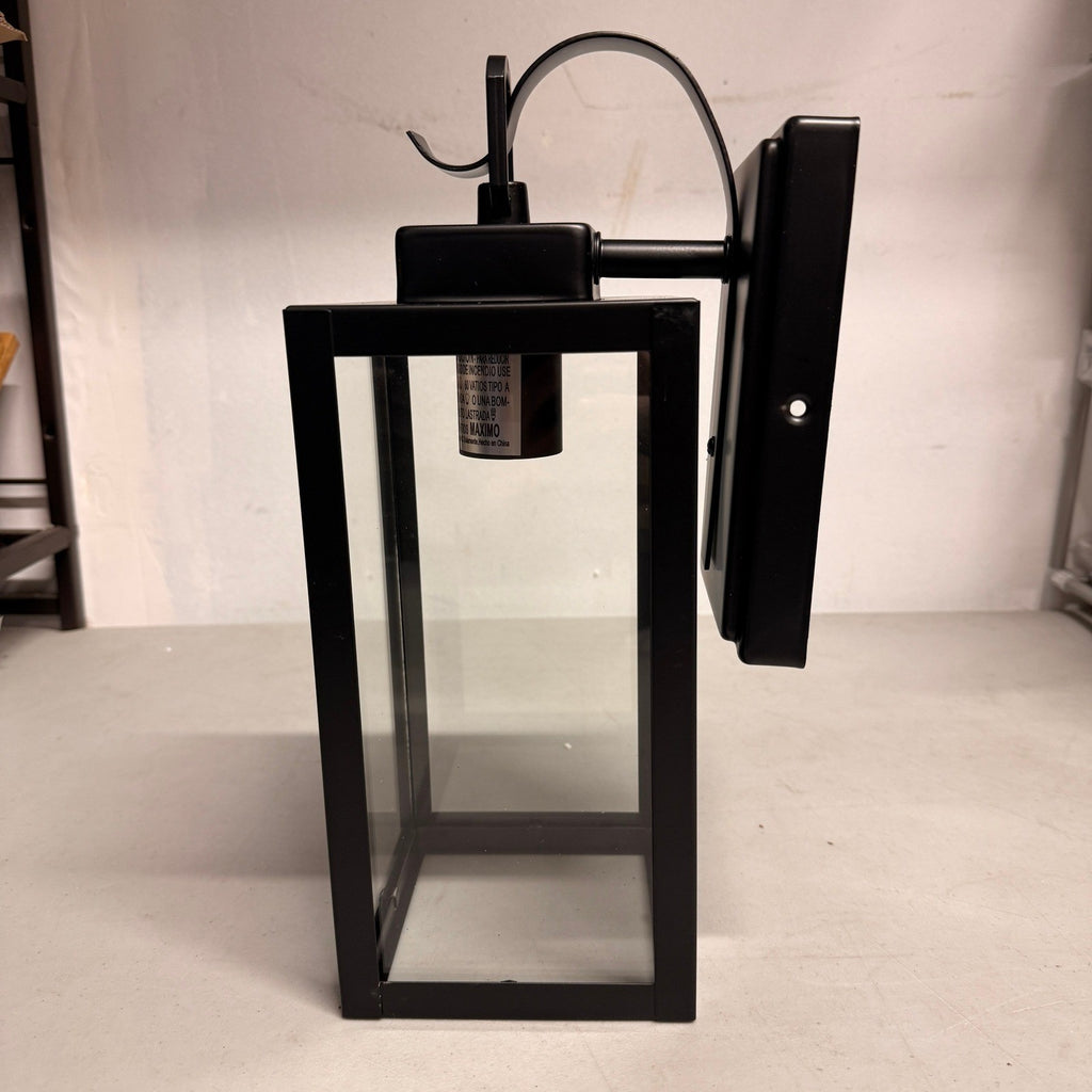 Pia Ricco 1-Light Outdoor Wall Lights, Matte Black Exterior Light Fixtures