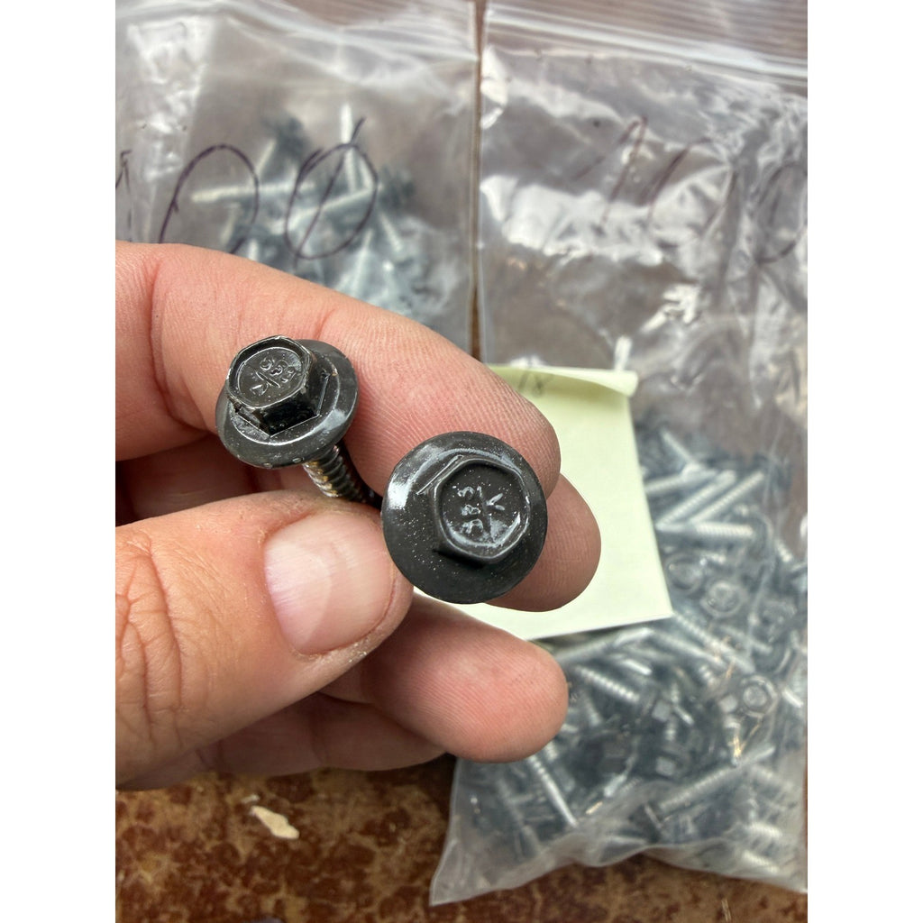 Lot of 200 Brown 1-1/2" Structural Roofing Screws Self Drilling Hex Washer Head